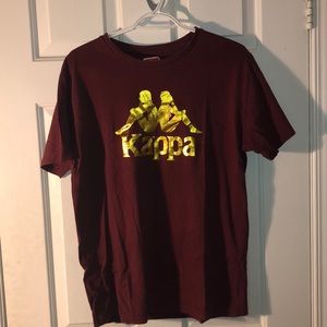 KAPPA burgundy golden tee